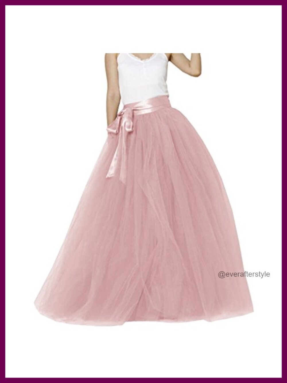 Womens Long Tutu Tulle Skirt Full Party Prom Evening Bubble Hem
